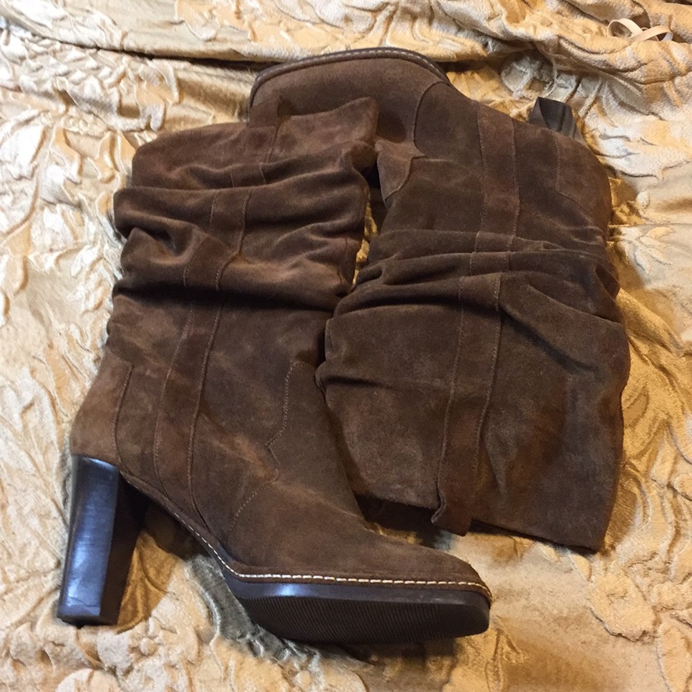 Slouchy boot. 3.5 inch heels